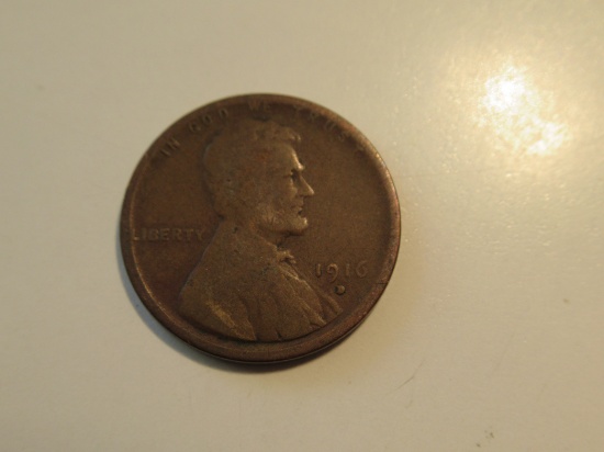US Coins: 1x1916-D Wheat penney