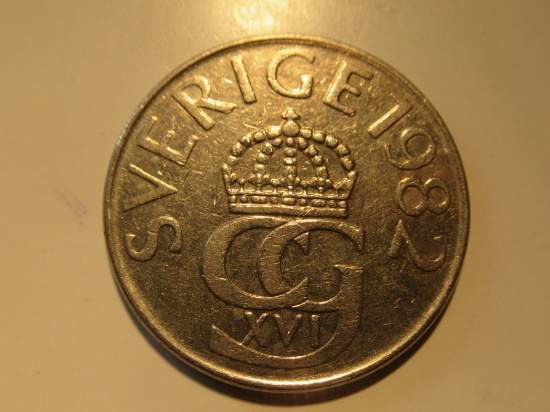 Foreign Coins:   Sweden 5 Kroner