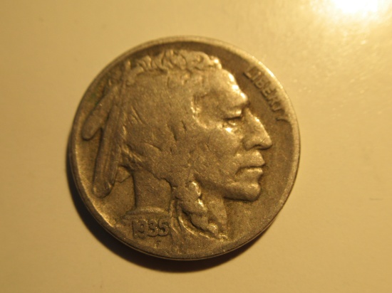 US Coins: 1x1935-S Buffalo Nickel
