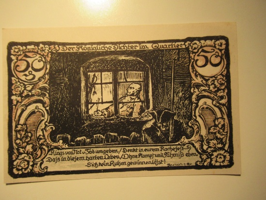 Foreign Currency: 1921 Germany 50 Pfennig Notgeld (UNC)
