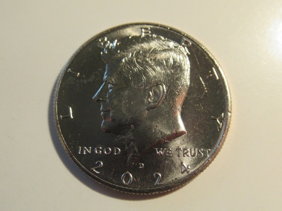 US Coins: 1x2024-D (UNC) Kennedy Half Dollar