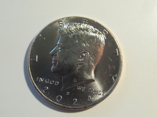US Coins: 1x2024-D (UNC) Kennedy Half Dollar