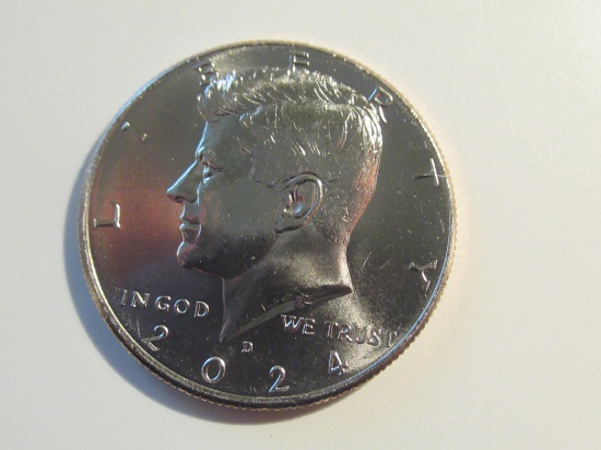 US Coins: 1x2024-D (UNC) Kennedy Half Dollar