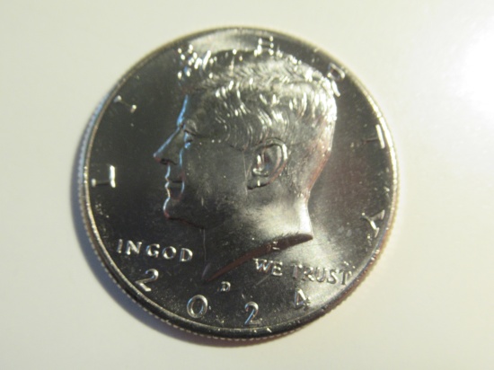 US Coins: 1x2024-D (UNC) Kennedy Half Dollar