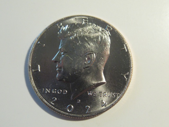 US Coins: 1x2024-D (UNC) Kennedy Half Dollar