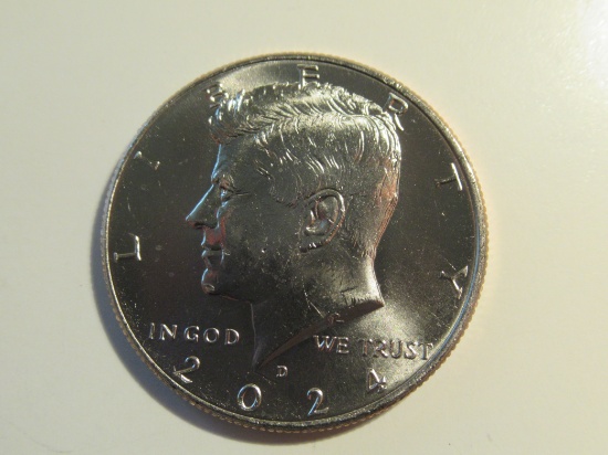 US Coins: 1x2024-D (UNC) Kennedy Half Dollar