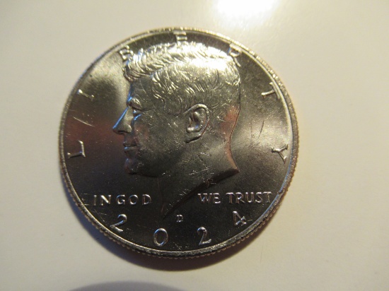 US Coins: 1x2024-D (UNC) Kennedy Half Dollar