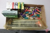 .410, 12 and 16 gauge ammo approx (80) rounds and shotgun cleaning kit