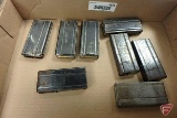 M1 Carbine 20rd magazines (8), mostly loaded, not all full, some corrosion