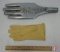 Metal glove iron used by Uber Glove Co, Owatonna MN; steam heated