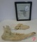 Slikjikjakje, jaw bone of a cow, and article on use, All 3 pieces