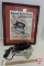 Casco steam and dry iron and matted and framed advertising from 1949, 19inHx16inW