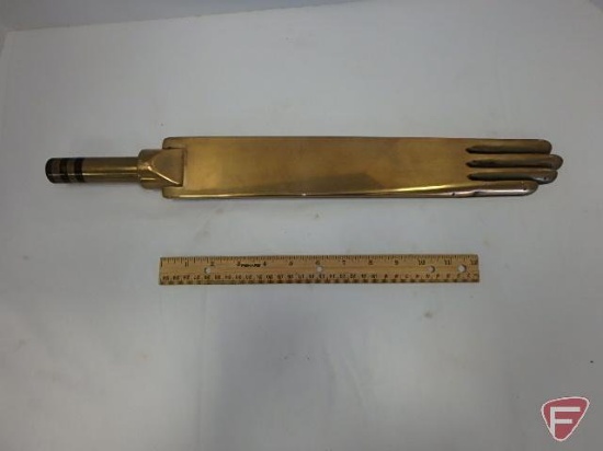 Brass glove iron from England; electric