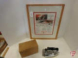 GE Hotpoint Calrod Model R electric iron, No 139F61, with box, and