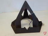 Cast iron pyramid iron holder for stove