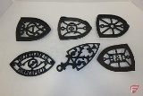 Metal trivets, The W Howell Co, B&D, The J.R Clark Co, Ferrosteel, and others