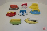Child toy irons, plastic and metal