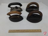 Sad irons with removable handles, Landers, Frary & Clark Universal Thermo Cell No 3,