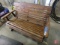 Wood gliding bench