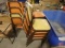 (12) padded stackable chairs