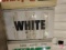 (1) White advertising lighted sign panel, 45X72