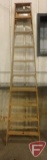 Werner 10ft wood folding ladder, type II commercial