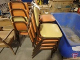 (12) padded stackable chairs