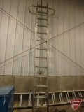24ft aluminum extension ladder with standoff