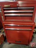 Benchtop metal toolbox w/wheels 24x42x13