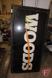 (2) Woods advertising lighted sign panels