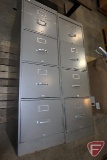 (2) 4 drawer filing cabinets