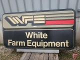 White Farm Equipment advertising double sided lighted sign, full unit