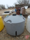 Poly liquid storage tank, approx. 100 gallons