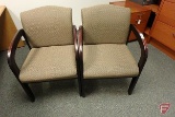 (2) Upholstered office chairs