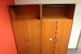 (2) 2 door cabinets with overhead compartments
