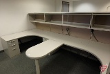 Double sided L shaped cubical 151inx76.5inx64.5in