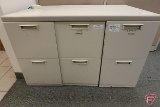 (3) 2 drawer file cabinet