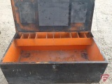Metal job box on casters