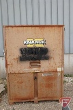 Knaack job box with fork lift brackets