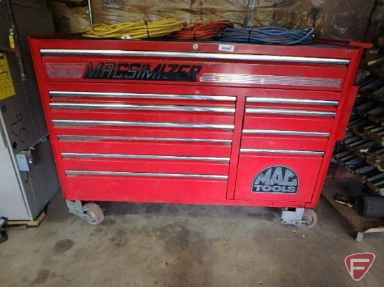 Mac Tools Macsimizer 11 drawer tool chest on casters, with keys