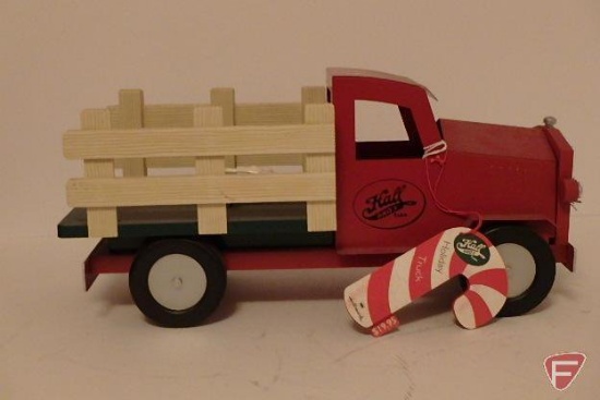 Toy Hall Brothers metal and plastic, Hallmark Holiday Truck