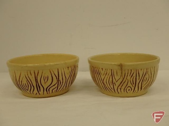 (2) Schipper's 66 Service advertising bowls, one has crack, both