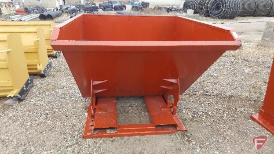 Standard duty 2 cubic yard self dumping hopper (4,000 lb. capacity)