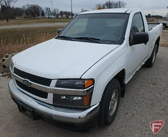 2007 Chevrolet Colorado Pickup Truck, VIN # 1gccs149678130849