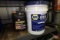 Anti-freeze (partial containers), grease, and hydraulic oil