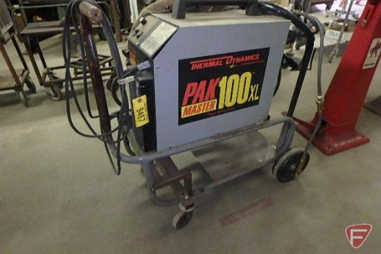 Thermal Dynamics Pak Master 100XL plasma cutting system on cart,