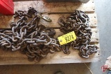 (2) chains with hooks