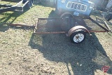 Utility tilt bed trailer, 97inLx50inW, 4.80 tires