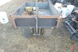 4 wheel wagon, pneumatic tires, 46inx34inx9in bed, steel construction