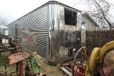 All Stainless steel exterior enclosed semi trailer for storage, all aluminum floor, no axle